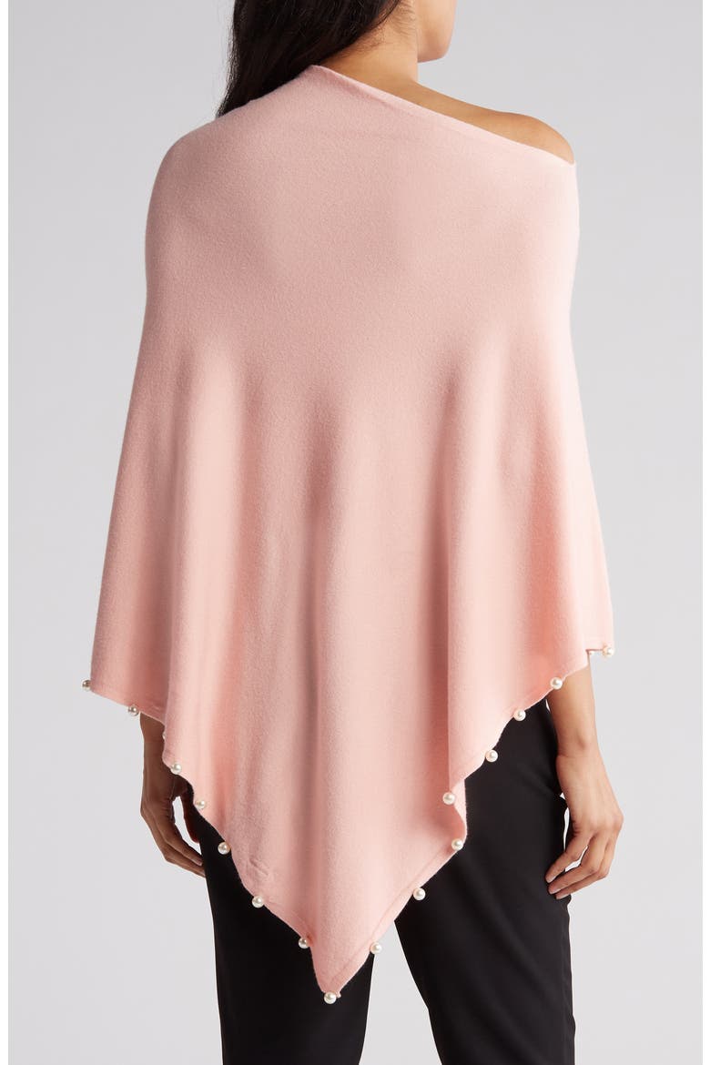 Bead Trim Knit Wrap, Alternate, color, PINK