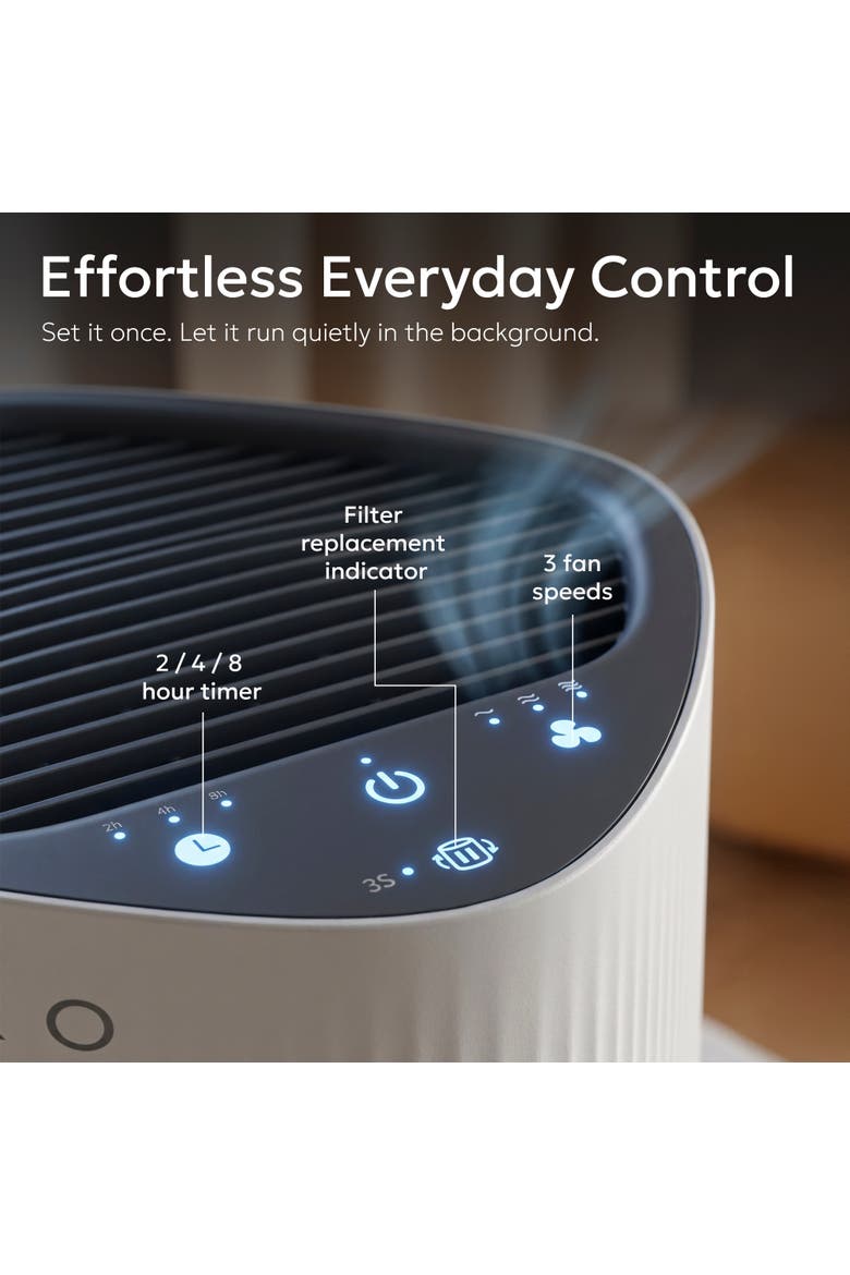 A-200 Air Purifier with HEPA Filtration and Aromatherapy 600 Sq Ft, Alternate, color, White