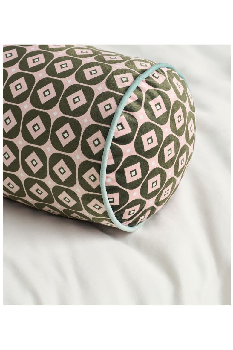 Retro Bolster Pillow, Alternate, color, MAUVE