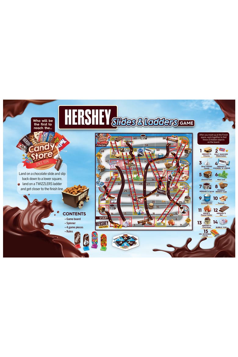 Hershey Slides and Ladders Board Game, Alternate, color, Multicolor