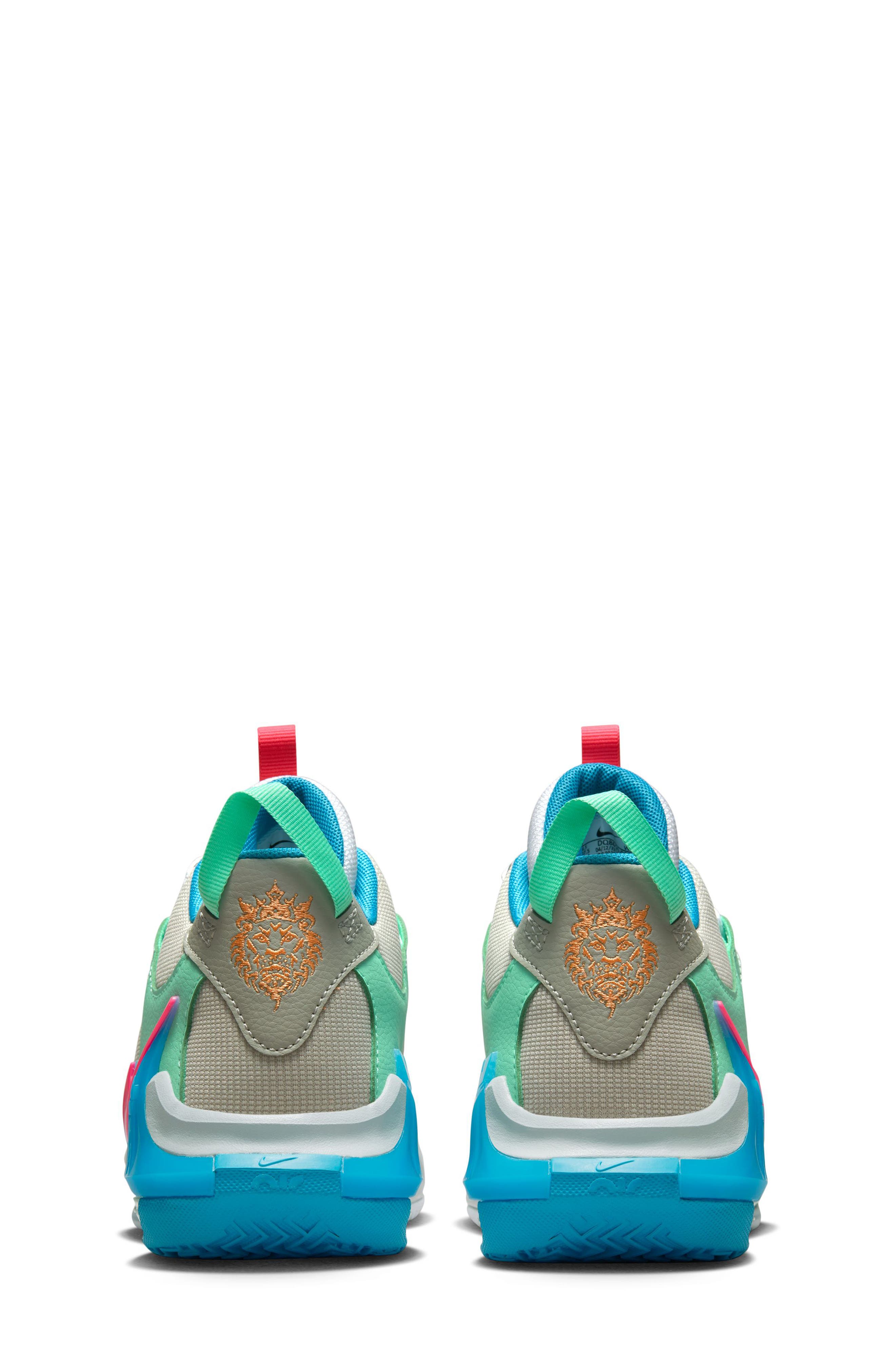 Nike Kids' LeBron Witness 7 Basketball Shoe, Alternate, color, 003 Gryfog/Hyprpk