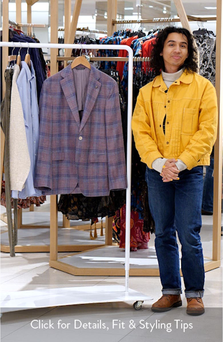 Midland Deco Plaid Wool & Silk Blend Sport Coat, sales video thumbnail