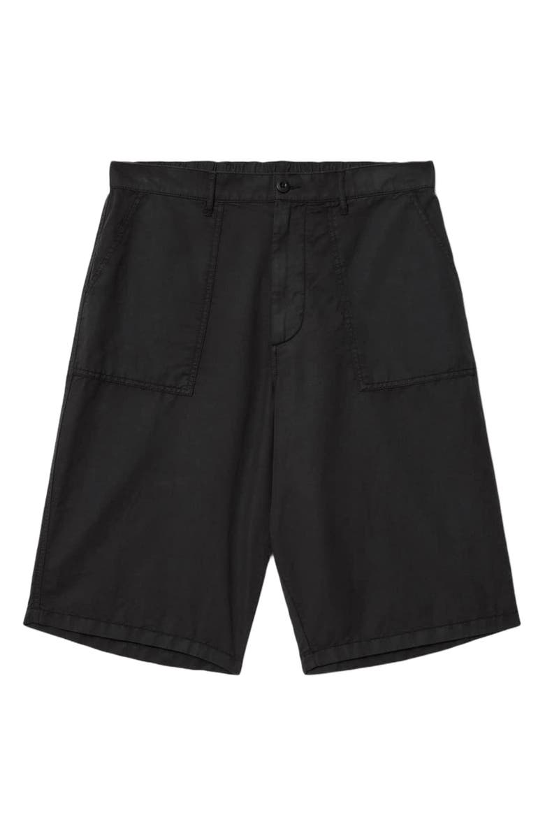 AllSaints Echo Relaxed Fit Shorts, Alternate, color, Orca Black