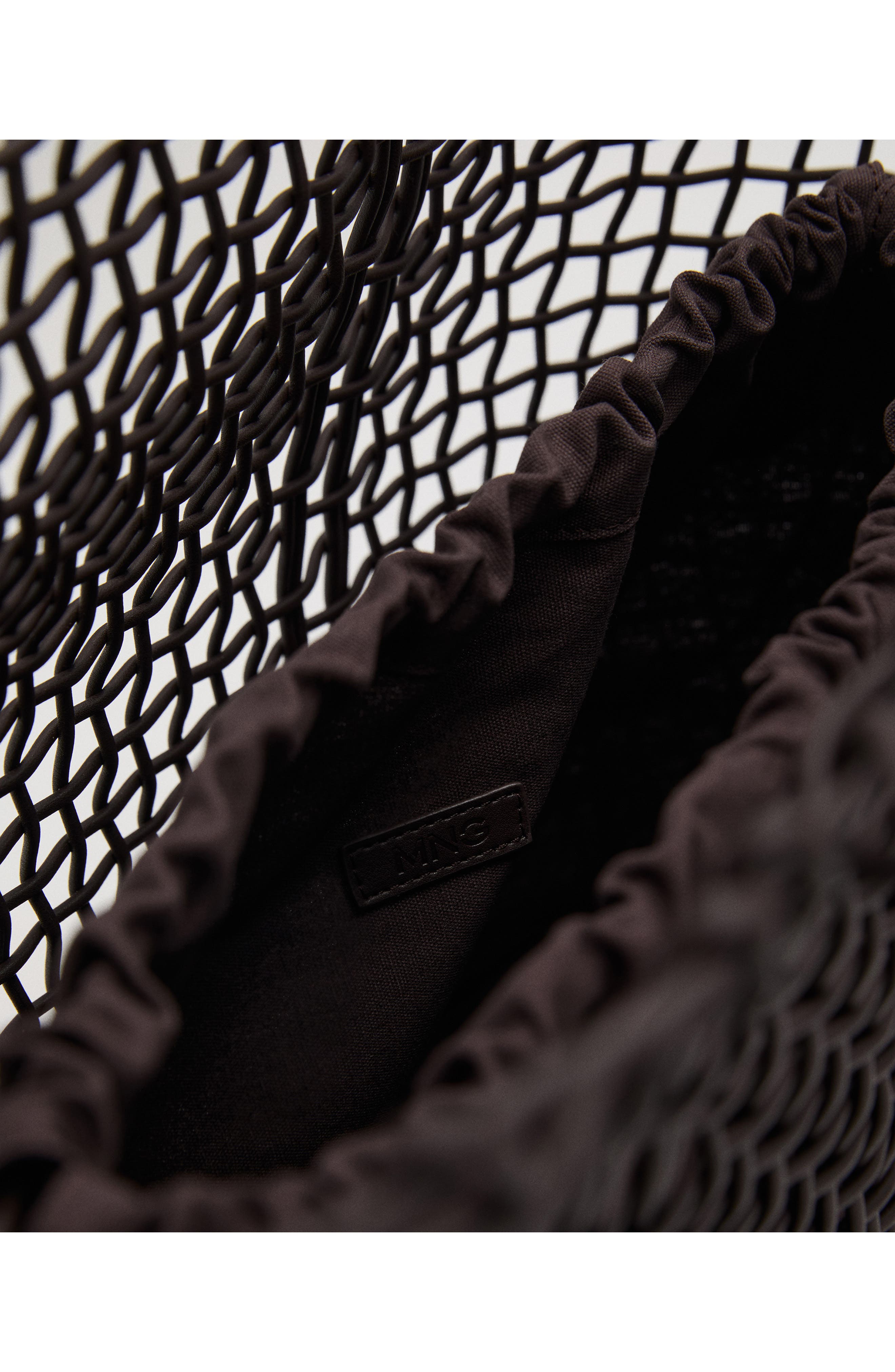 MANGO Woven Shopper Tote, Alternate, color, Chocolate