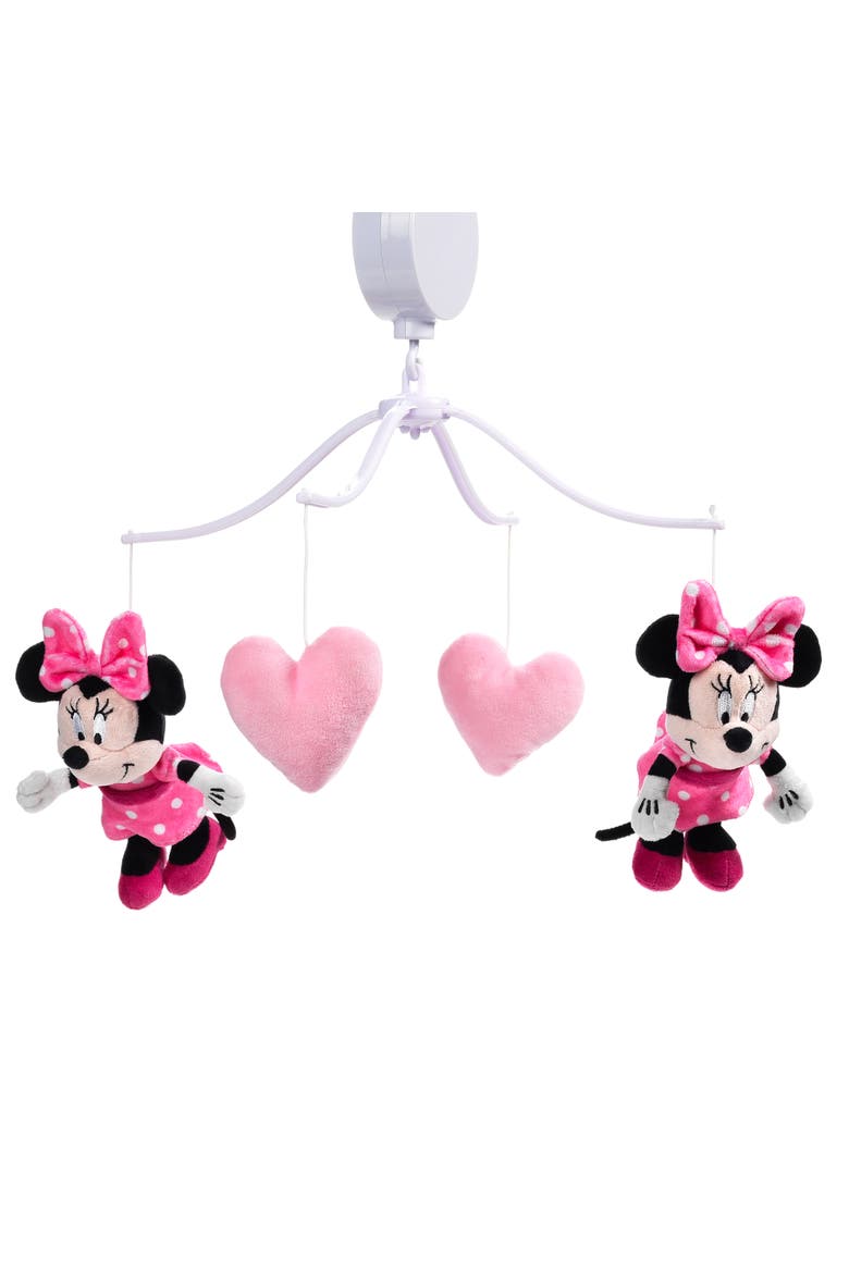 Disney Baby Minnie Mouse Love Musical Baby Crib Mobile Soother, Main, color, Multicolor