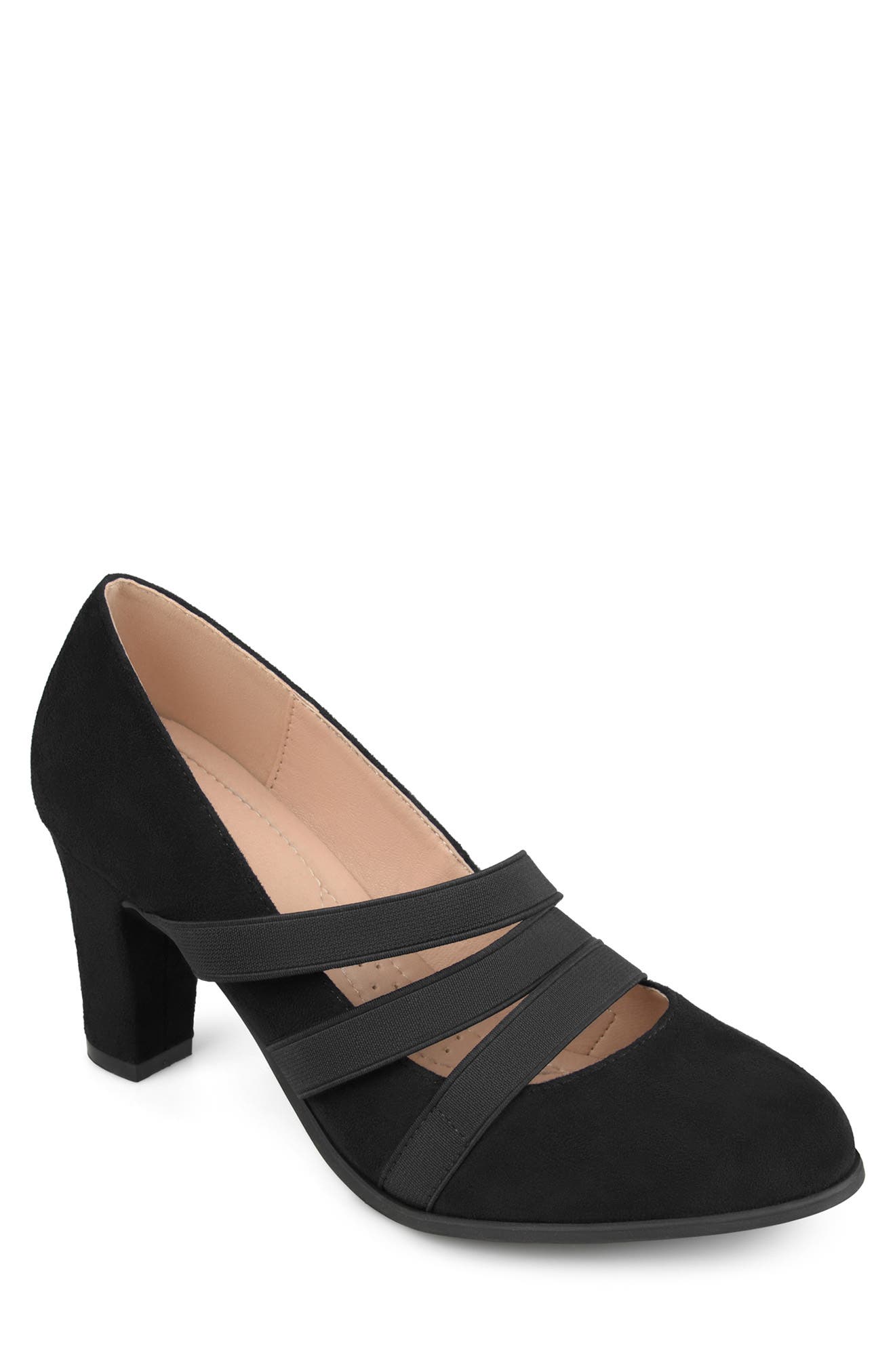 Journee Collection Journee Collectoin Loren Block Heel Pump - Wide Width, Main, color, 
