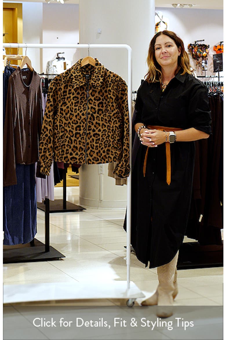 明日取下げ blackmeans Leopard Riders Jacket Leopard Print Jacket (Women) | Nordstrom