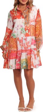 Petal & Pup Helene Long Sleeve Shirtdress