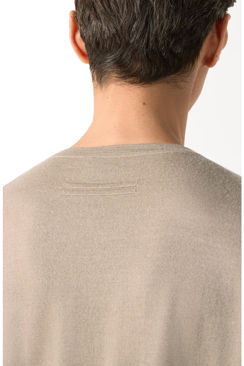 Cashmere & Silk Crewneck Sweater, Alternate, color, LIGHT TAUPE