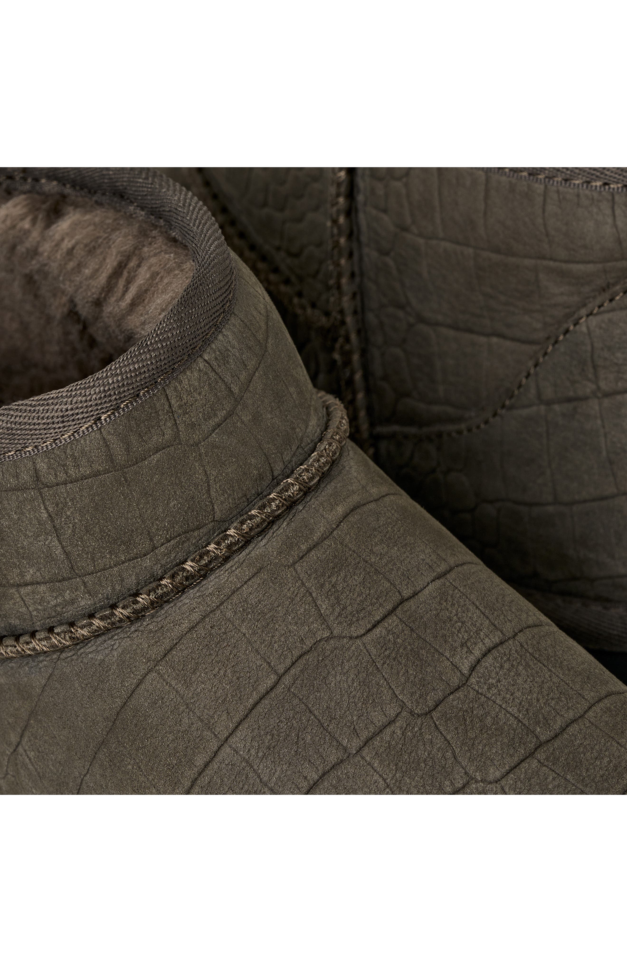 UGG<sup>®</sup> Classic Embossed Genuine Shearling Lined Boot, Alternate, color, 