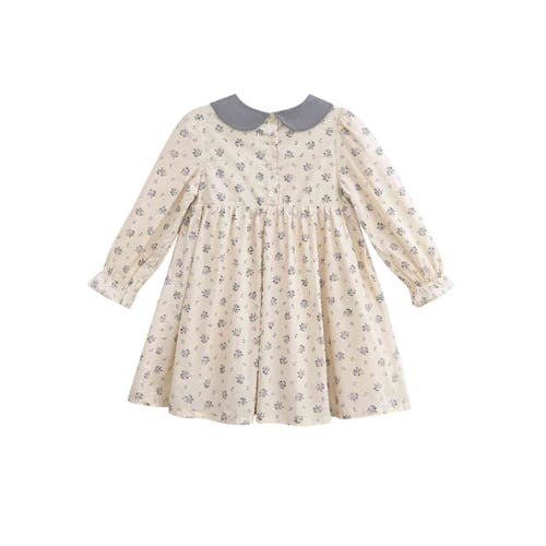 Sweet Cactus Bloom Dress Set In Neutral