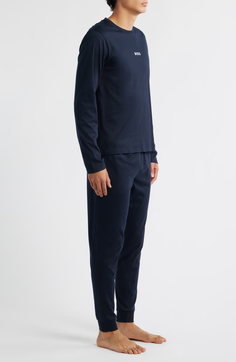 BOSS Holiday Long Pajama Set, Alternate, color, Black