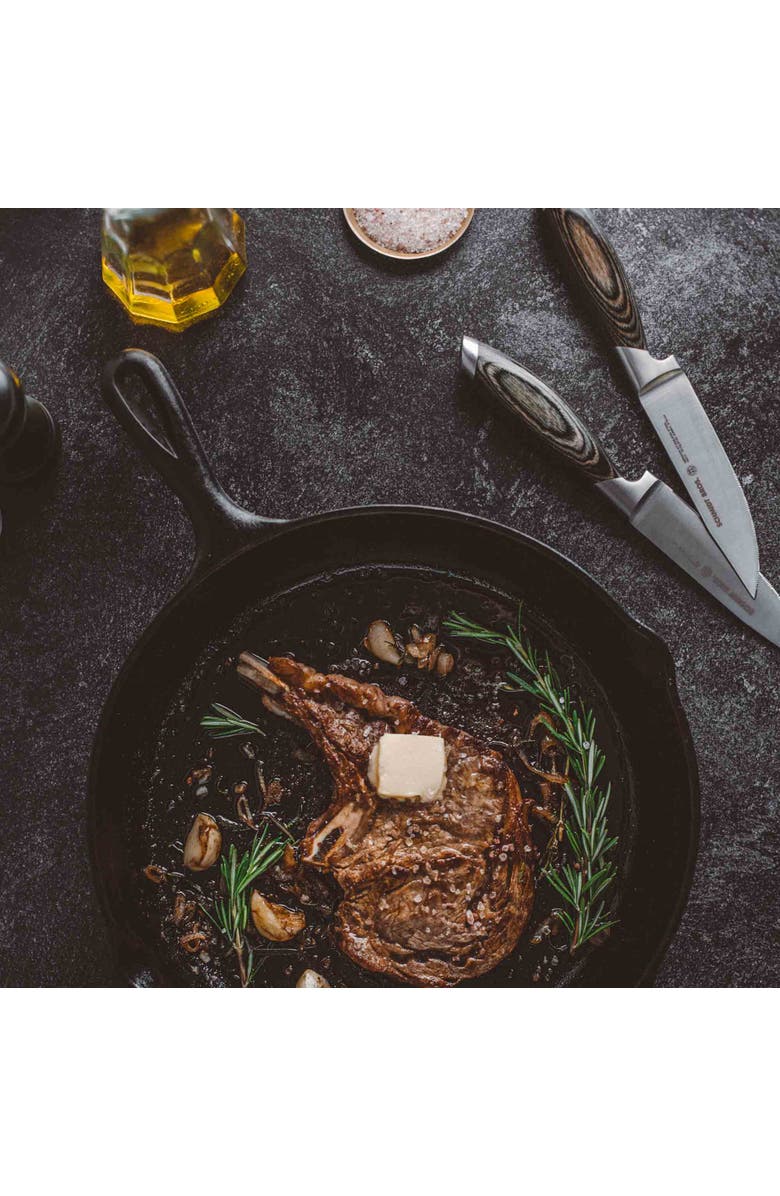 Schmidt Brothers Cutlery Bonded Ash 4-Piece Steak Set, Alternate, color, Grey