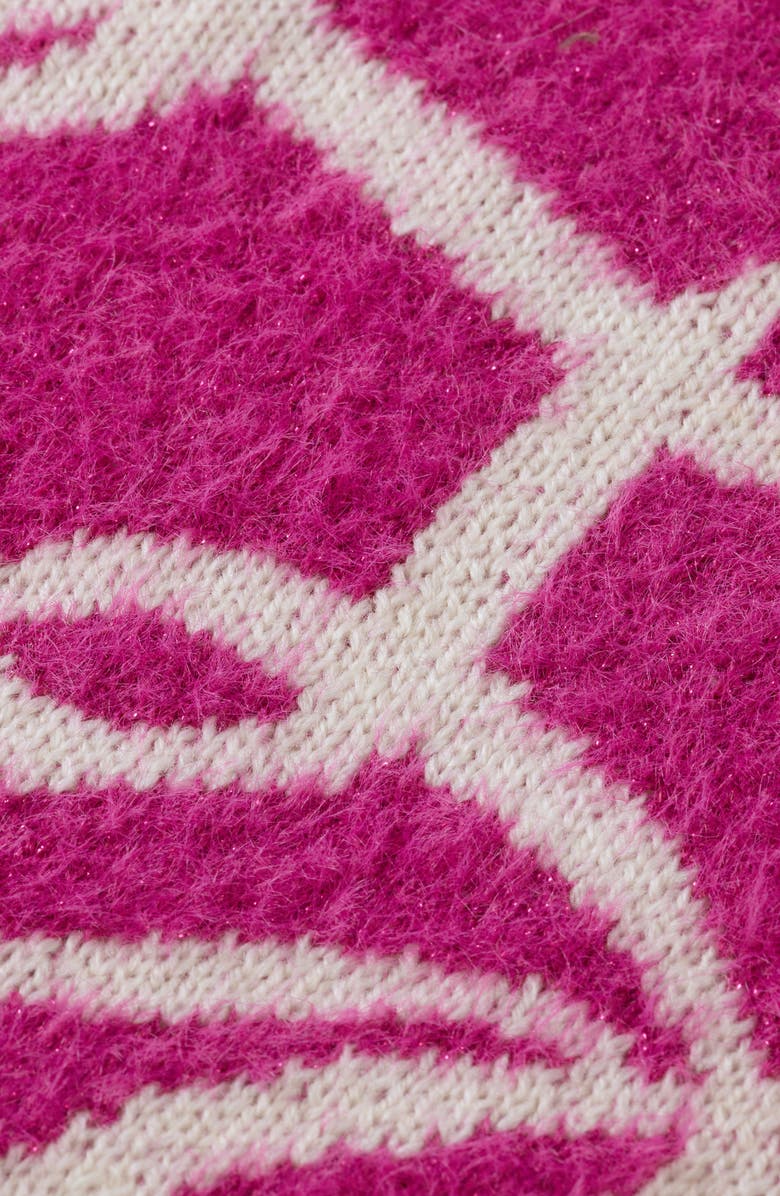 Scotch & Soda Kids' Jacquard Sweater, Alternate, color, Fuchsia Red