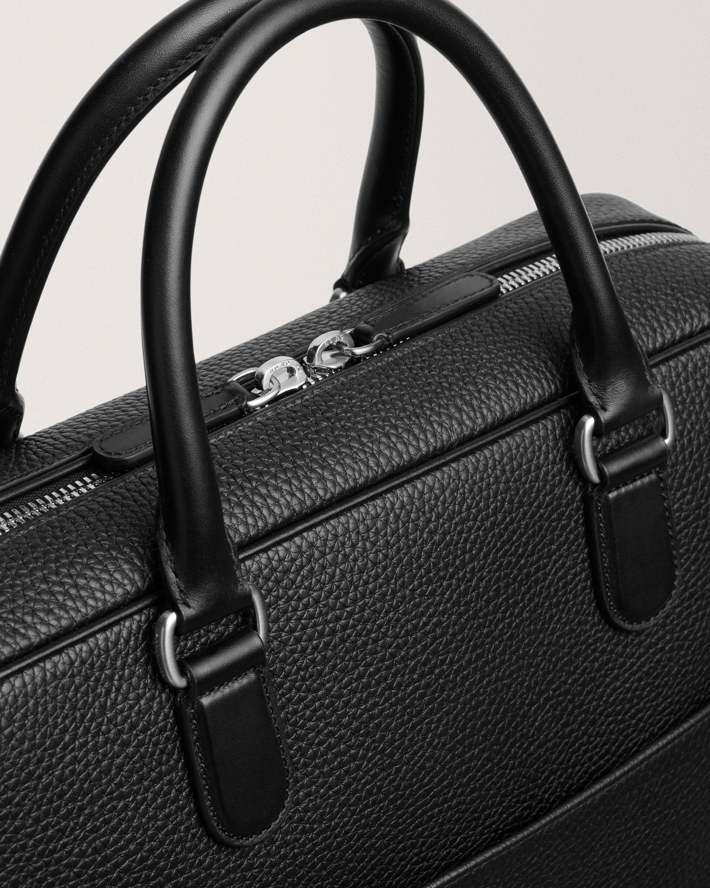 Carl Friedrik Dunloe Briefcase, Alternate, color, Black