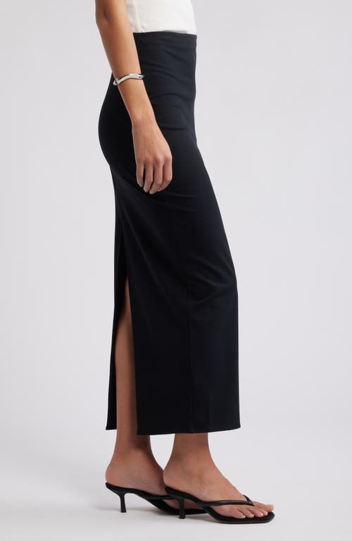 Open Edit Smooth Edit Maxi Skirt In Black