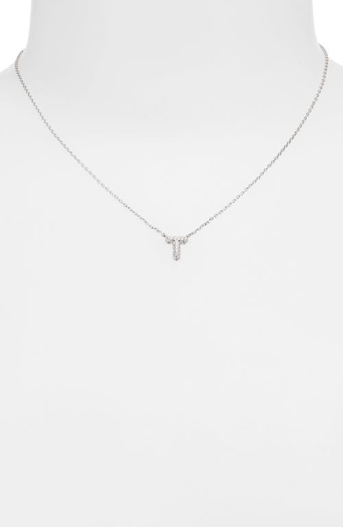 Leith Cubic Zirconia Initial Pendant Necklace