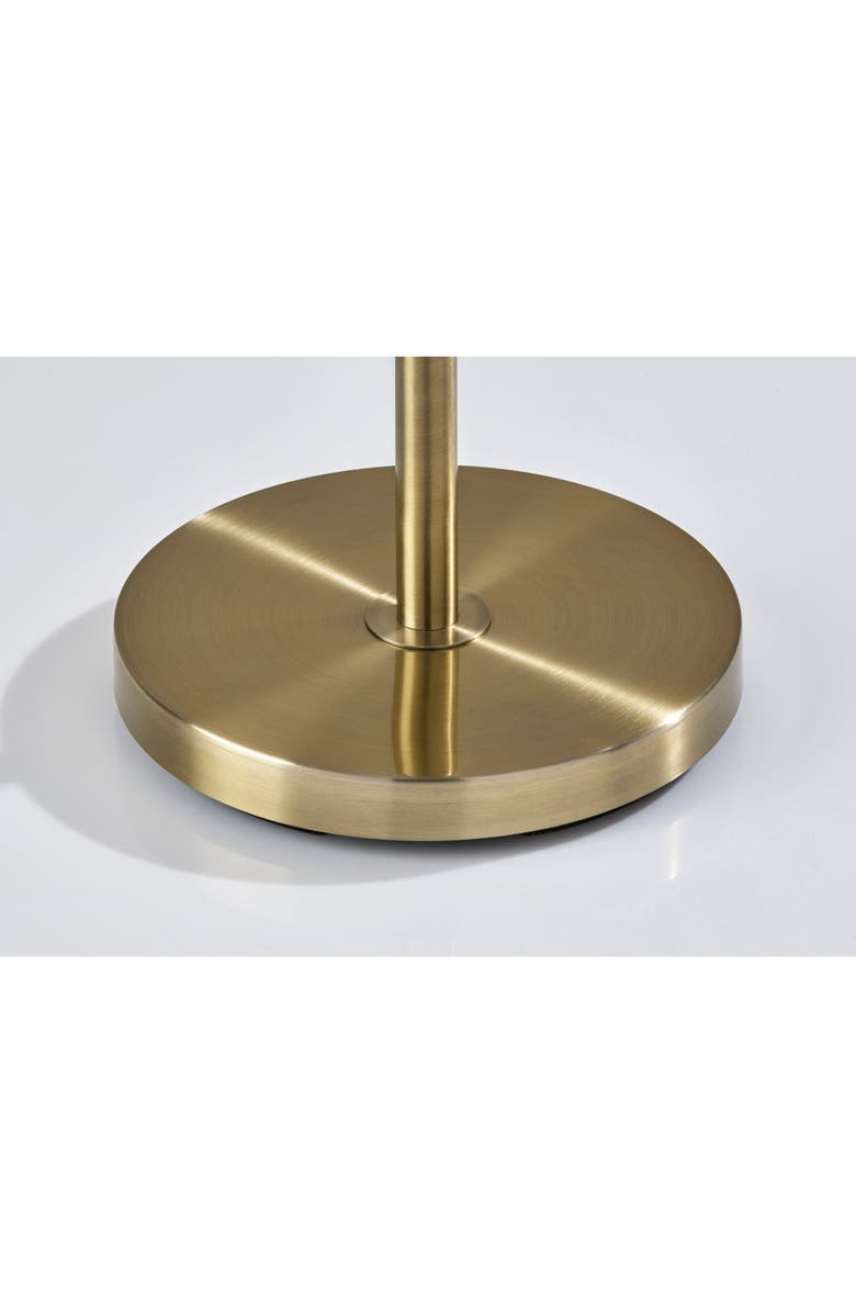 ADESSO LIGHTING Swirl Antiqued Brass Floor Lamp, Alternate, color, Antique Brass