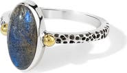 YS GEMS Sterling Silver Oval Ring