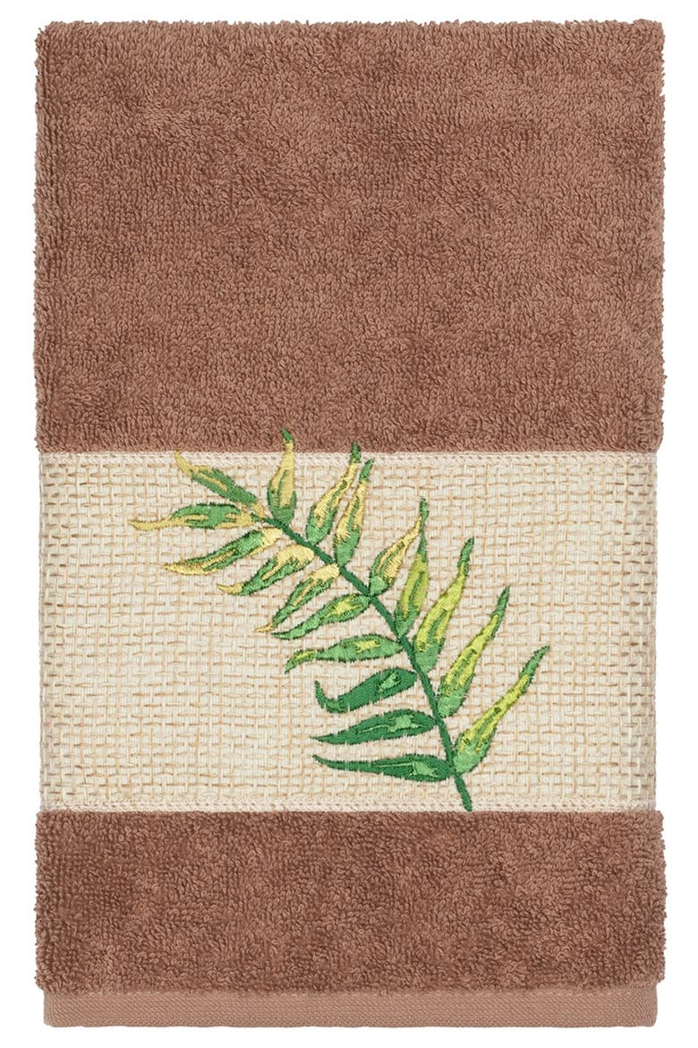 Zoe 3-Piece Embellished Towel - Latte, Alternate, color, LATTE