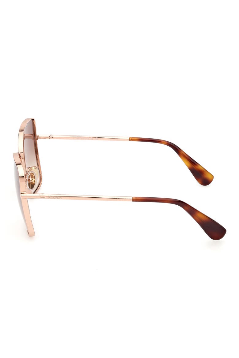 Menton1 59mm Sunglasses, Alternate, color, SHINY ROSE GOLD / BROWN