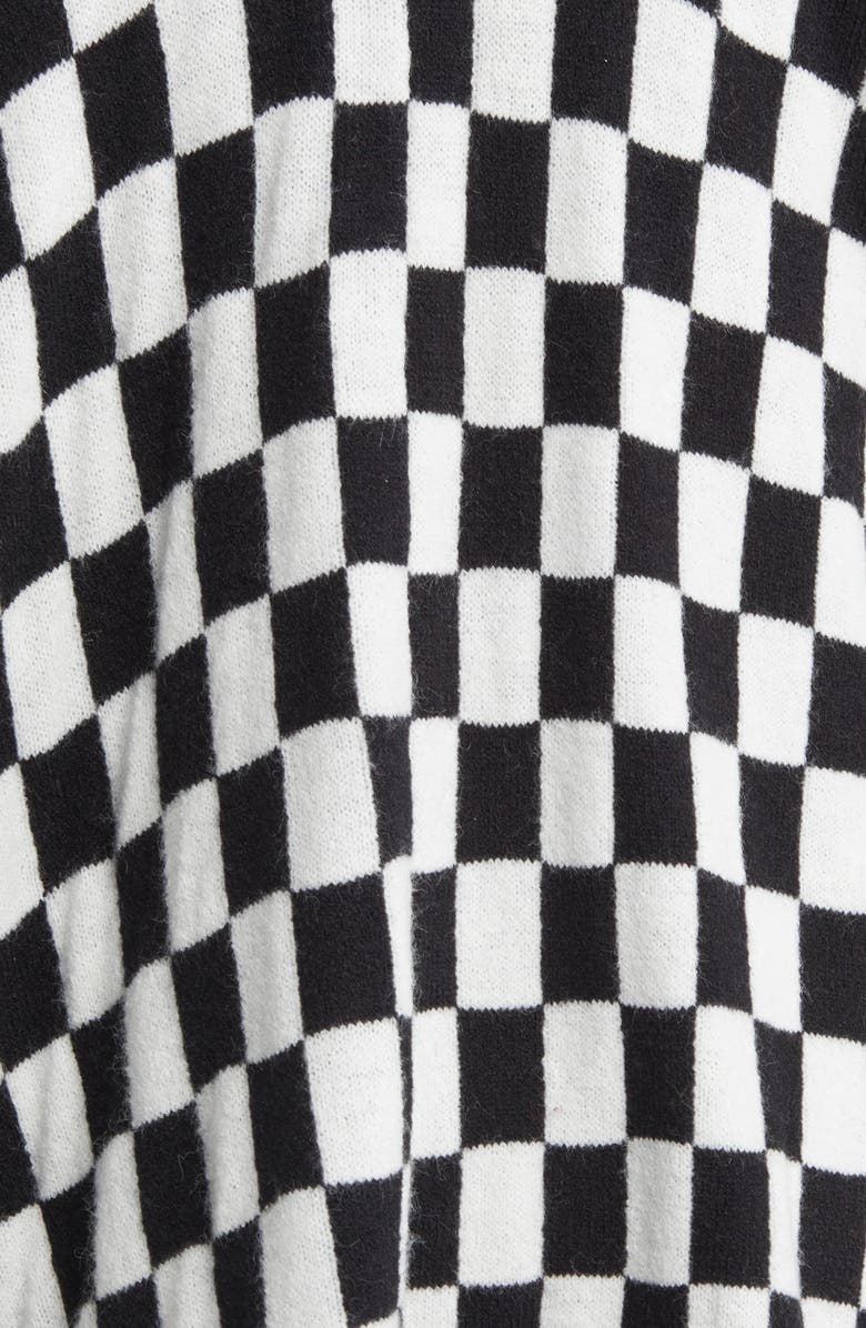 Dressed in Lala Love You Checkerboard Oversize Cardigan, Alternate, color,