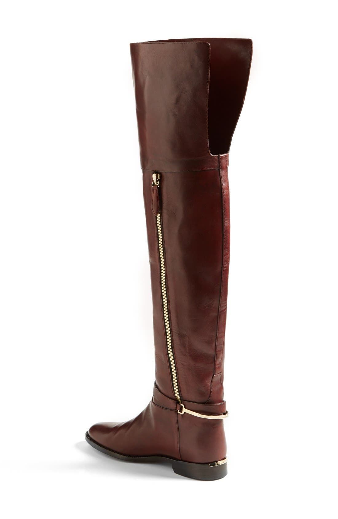 'Carmack' Over the Knee Boot, Alternate, color, BORDEAUX