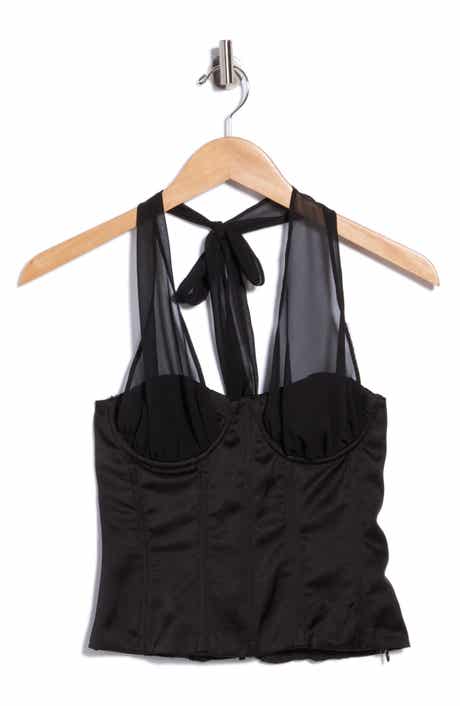 Ashley Mesh Strap Halter Top