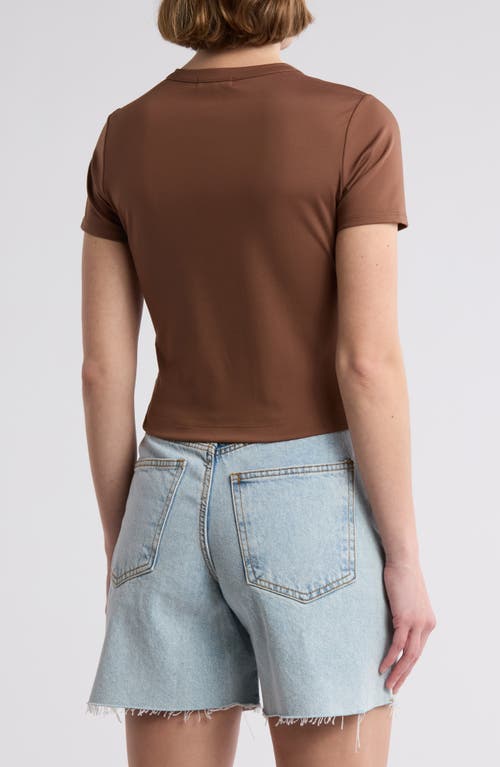 Rag & Bone Rb Enhance Baby Tee In Cocoa