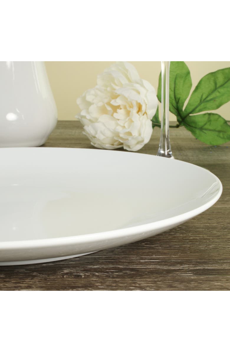 BIA Cordon Bleu Set of 4 Coupe Dinner Plates, Alternate, color, White