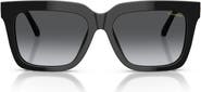 Versace Medusa 55mm Polarized Square Sunglasses
