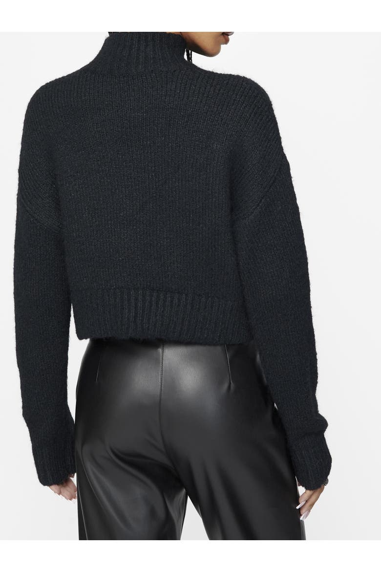 Phantom Cotton Cross Sweater, Alternate, color, Black