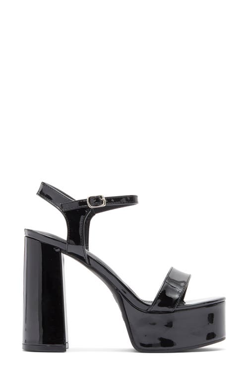 Top Guy Shoes Jasmine Platform Sandal In Black Patent