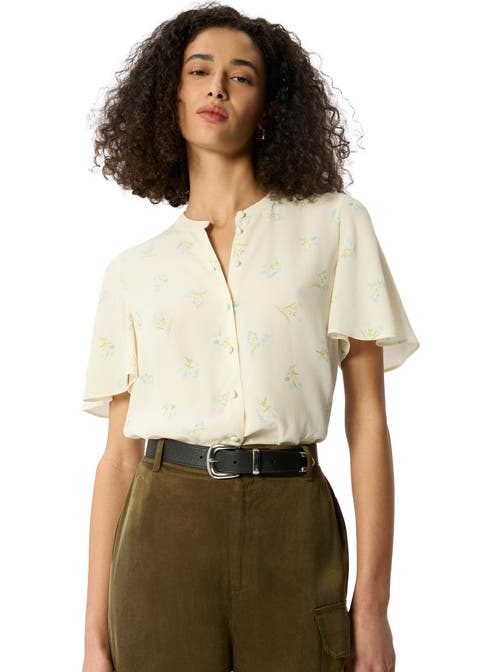 Floral Button Front Shirt