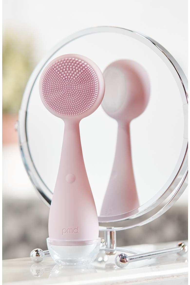 Clean Pro White Jade Facial Cleansing & Massaging Device, Alternate, color, CHERRY BLOSSOM PINK