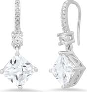STEELTIME Simulated Diamond Drop Earrings