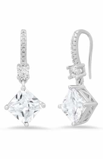 Simulated Diamond Drop Earrings