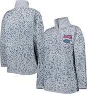 GAMEDAY COUTURE Women's Gameday Couture Heather Gray Florida Gators Leopard Quarter-Zip Sweatshirt