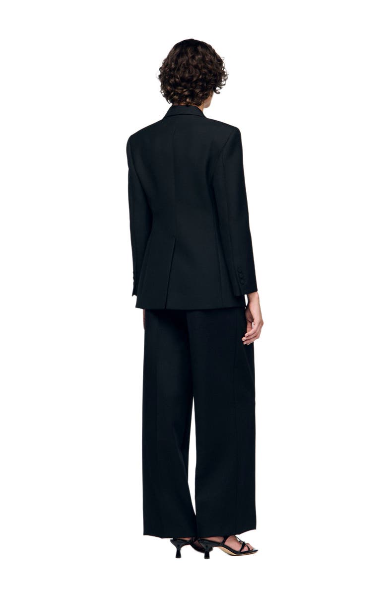 SANDRO Tuxedo jacket with satin collar, Alternate, color,