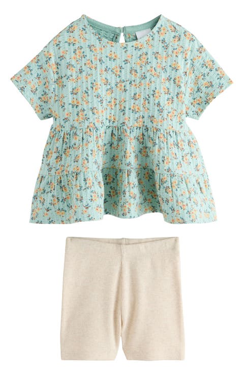Peplum Top & Shorts