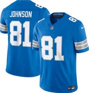 Nike Men's Nike Calvin Johnson Blue Detroit Lions Vapor F.U.S.E. Stitched Retired Limited Jersey