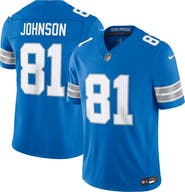 Nike Men's Nike Calvin Johnson Blue Detroit Lions Vapor F.U.S.E. Stitched Retired Limited Jersey