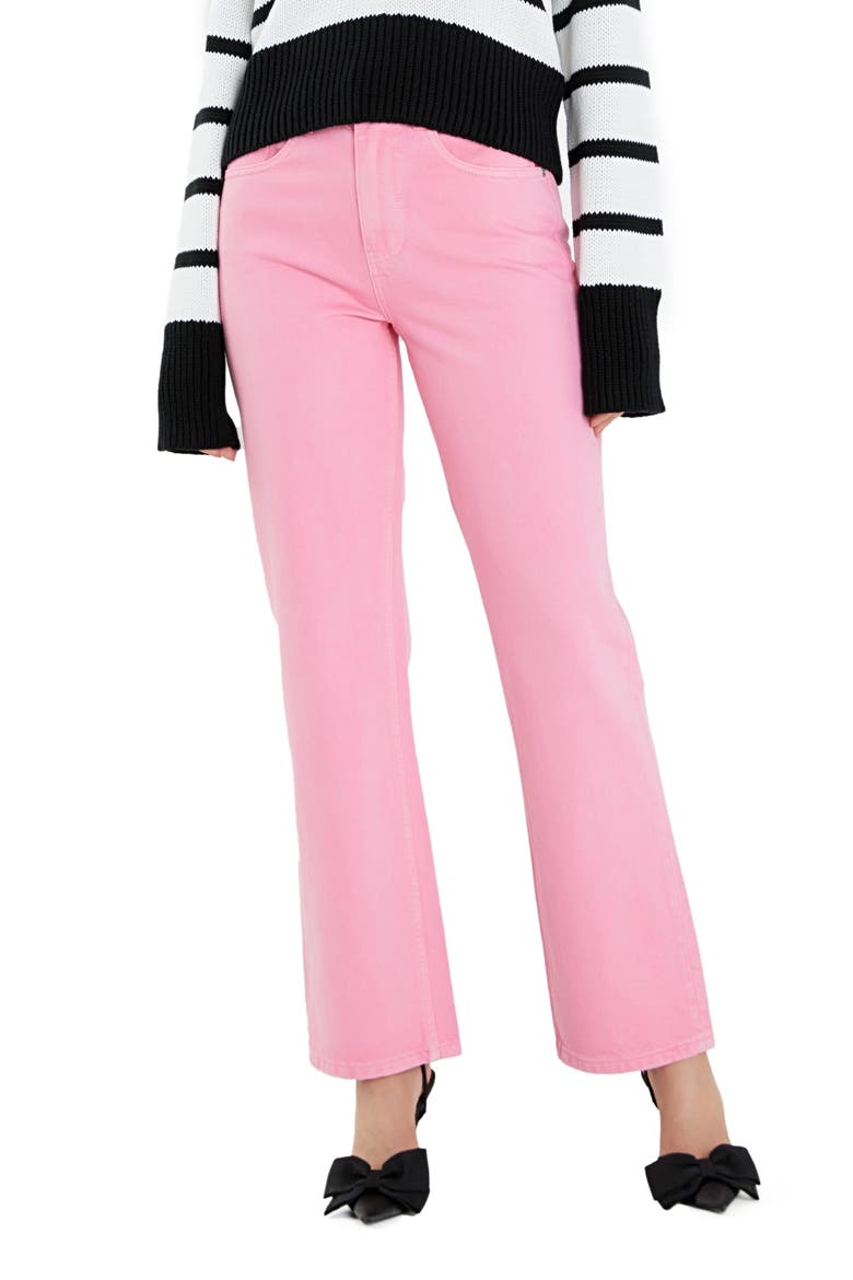 Wide Leg Jeans, Alternate, color, LIGHT PINK