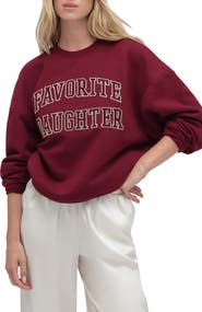 Favorite Daughter The Collegiate Embroidered Graphic Sweatshirt