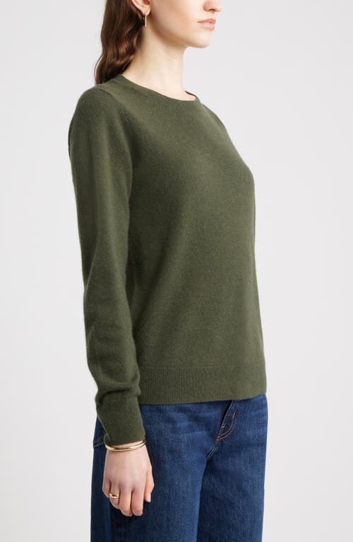 Nordstrom Cashmere Crewneck Sweater In Green