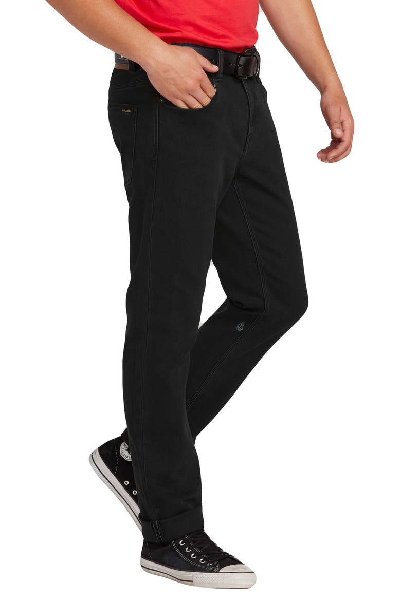 'Solver' Straight Leg Jeans, Alternate, color, BLACKOUT