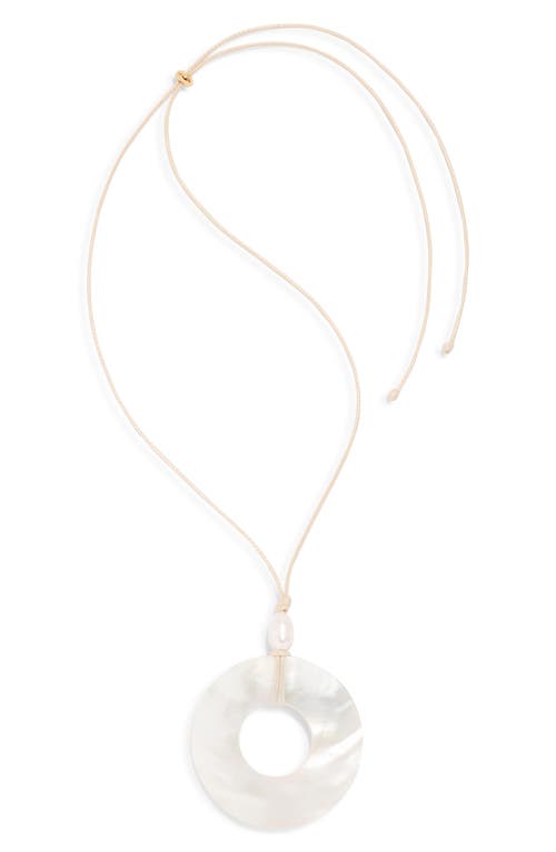 Frasier Sterling Monaco Circle Pendant Necklace