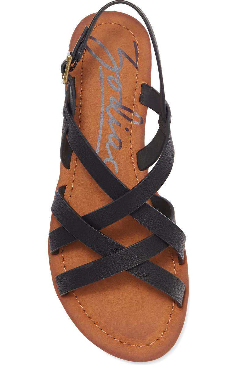 Zodiac Yale Strappy Flat Sandal, Alternate, color,