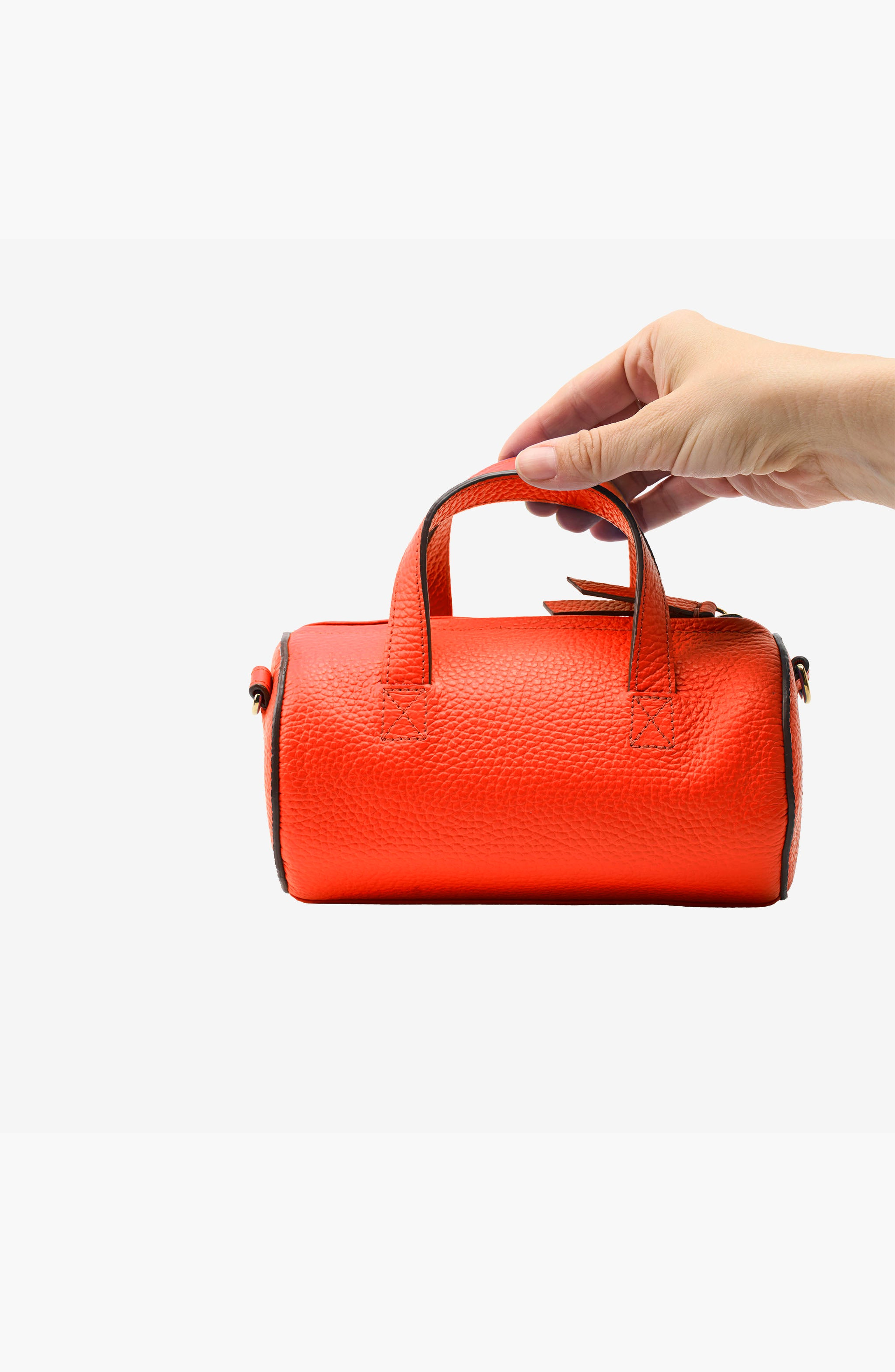 Sai Mini Barrel Bag, Alternate, color, Bright Orange