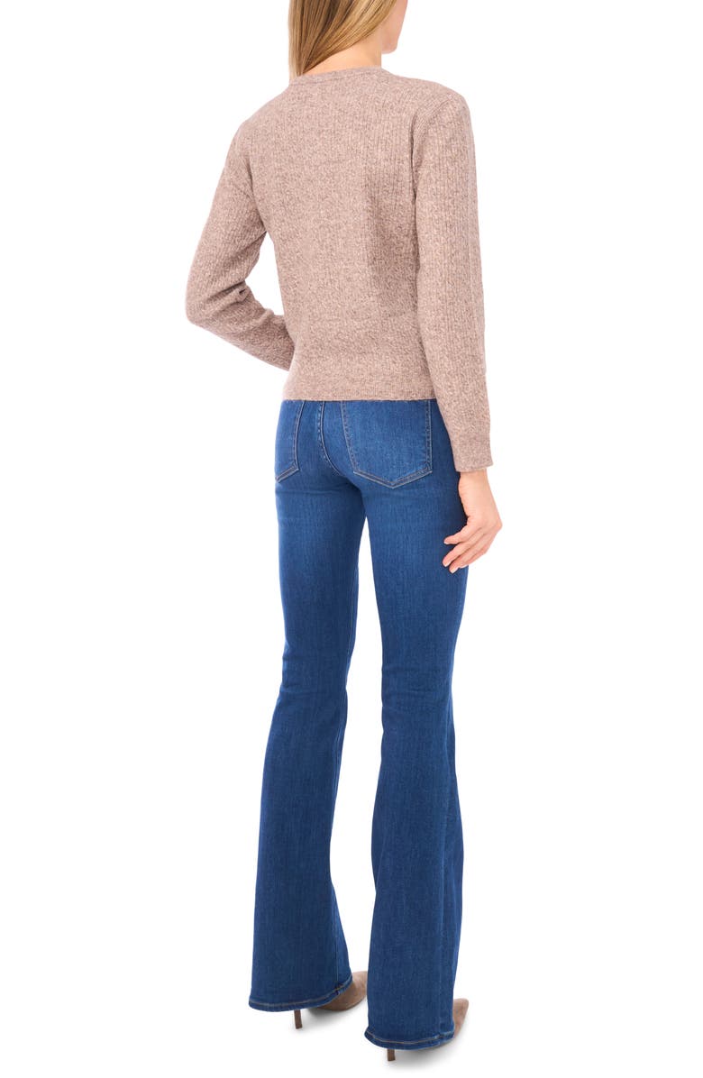 Halogen<sup>®</sup> Cable Stitch Cardigan, Alternate, color, Desert Taupe
